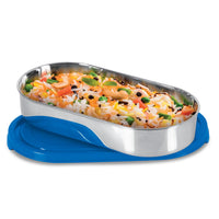 Milton Steel Slider Stainless Steel Container — side view