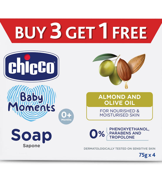 Chicco Baby Moments Soap (PACK OF 3)
