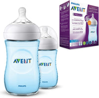Philips Avent Natural 2.0 9oz Blue Bottle bundle