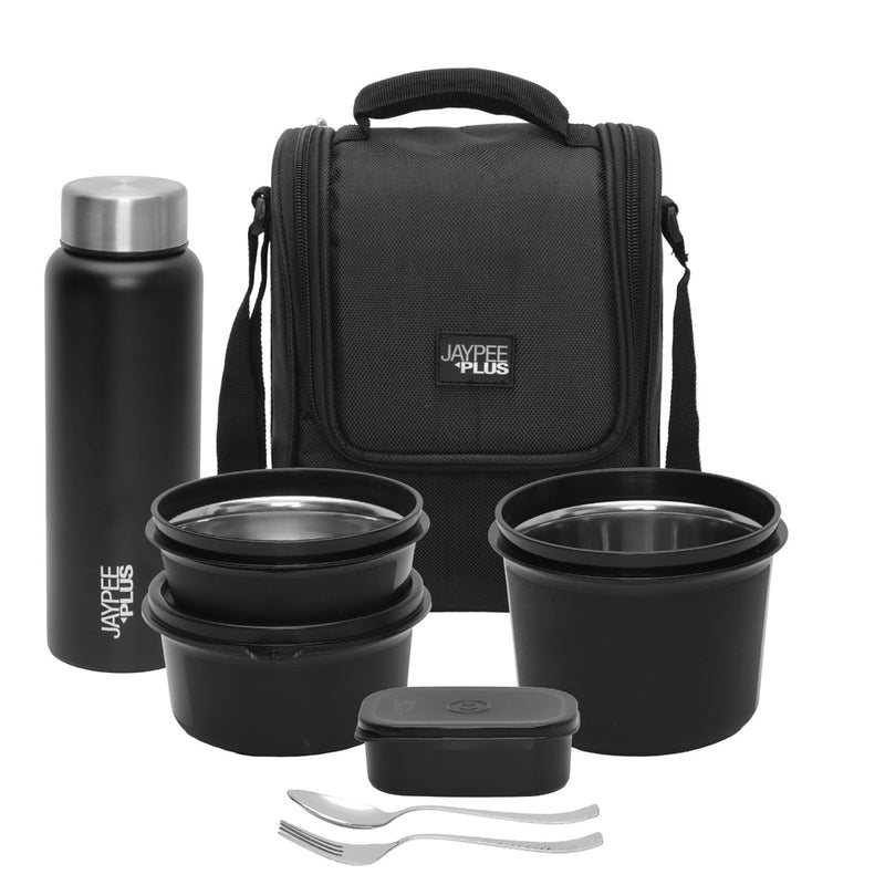 Jaypee Mealplus SS 4 Airtight Containers Office Lunch Pack