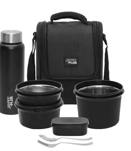 Jaypee Mealplus SS 4 Airtight Containers Office Lunch Pack