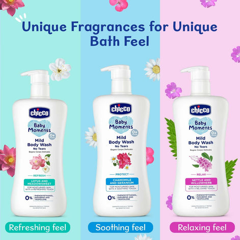 Chicco Baby Moments Mild Body Wash With Lotus & Meadowsweet