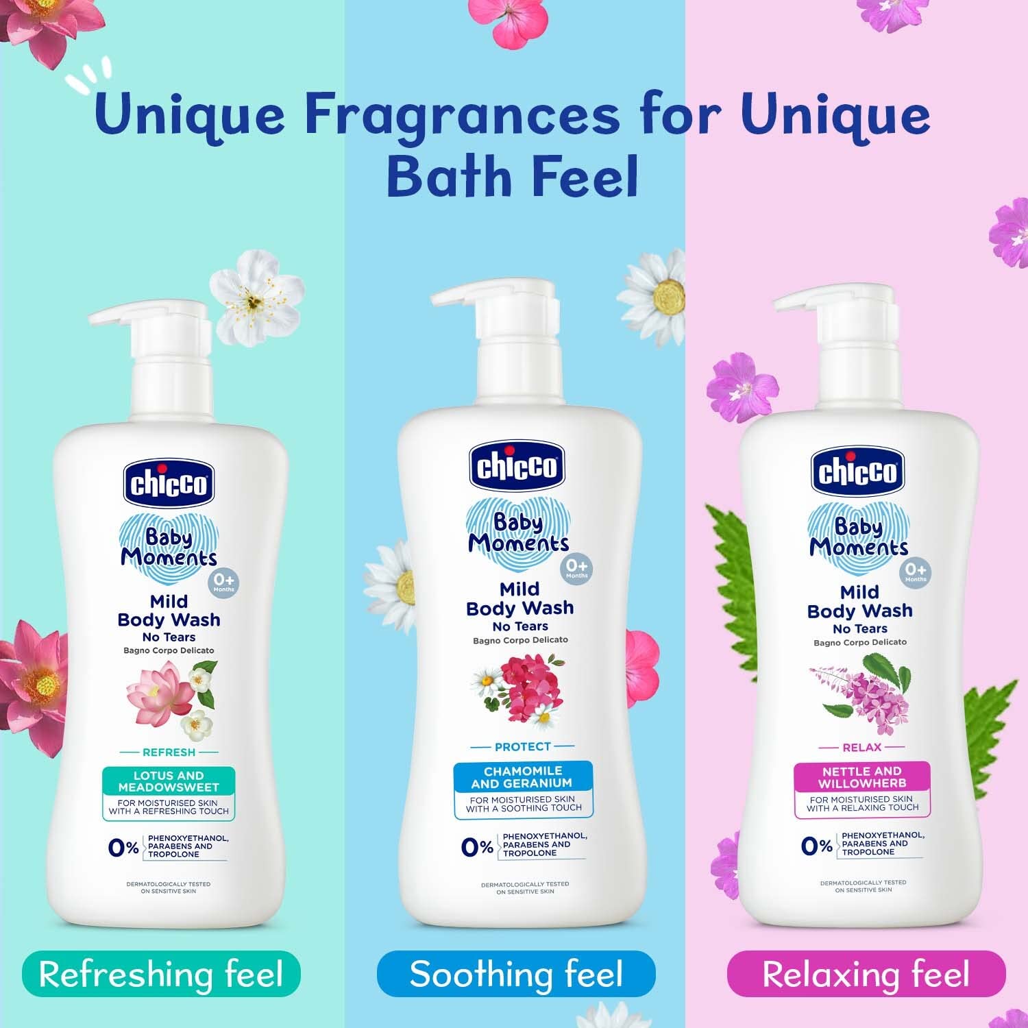 Chicco Baby Moments Mild Body Wash With Lotus & Meadowsweet