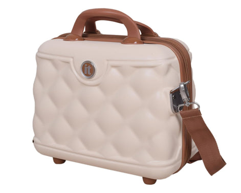 IT Luggage Indulging Cream Trolley Bag