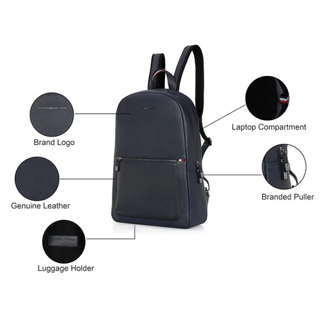 Tommy Hilfiger Rochester Navy Laptop Backpack
