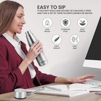 MILTON Drift 1000 Stainless Steel Water Bottle 950 ml | Set of 3 - image 4 of 6 - Water Bottle