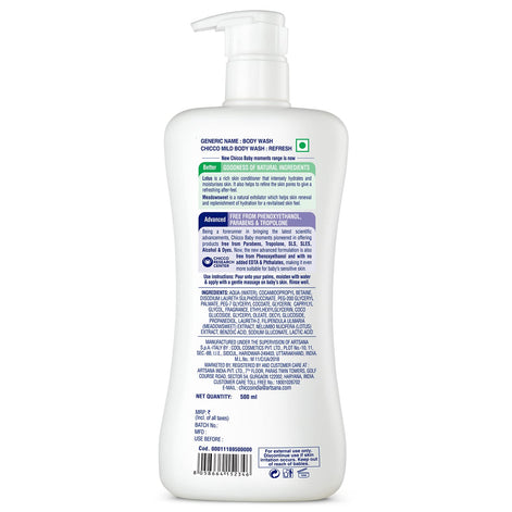 Chicco Baby Moments Mild Body Wash With Lotus & Meadowsweet