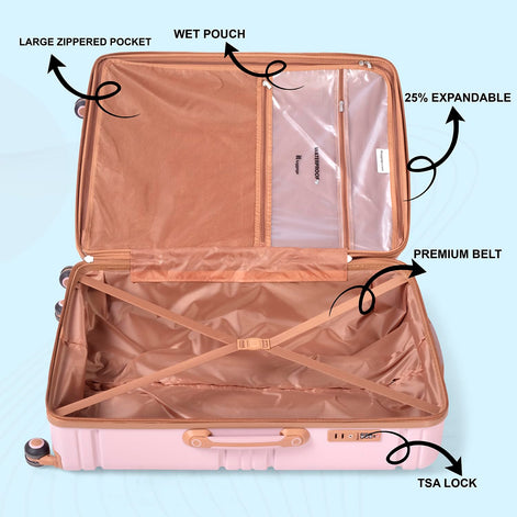 IT Luggage Quintessential Mauve Trolley Bag