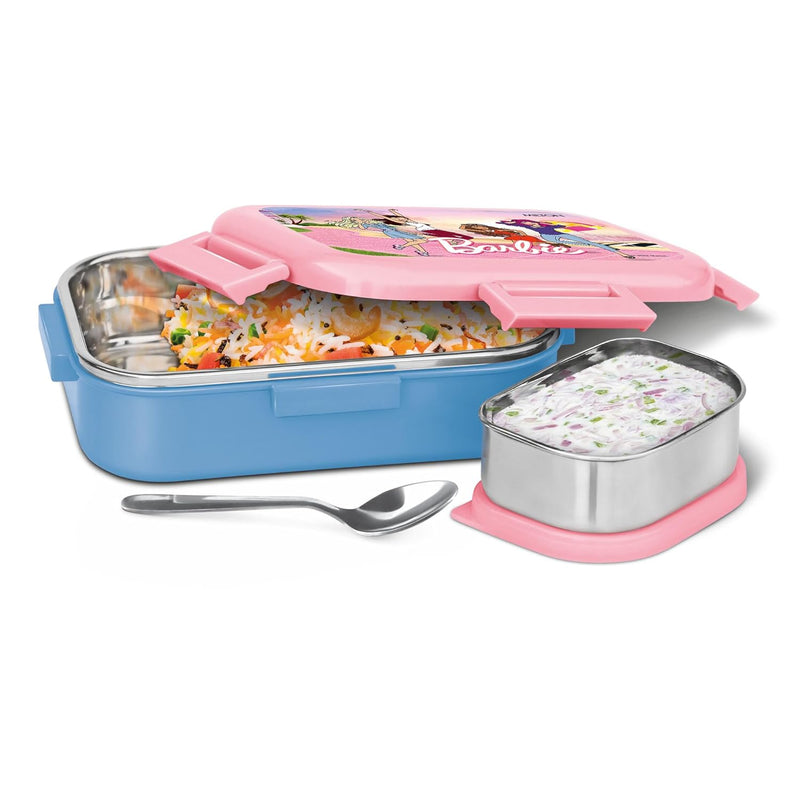 Milton Flatmate Barbie Kids Lunchbox 700ml — side view