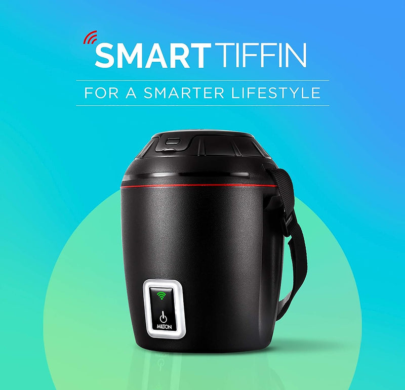 Milton Smart Electric Heated Tiffin 900ml — angle view