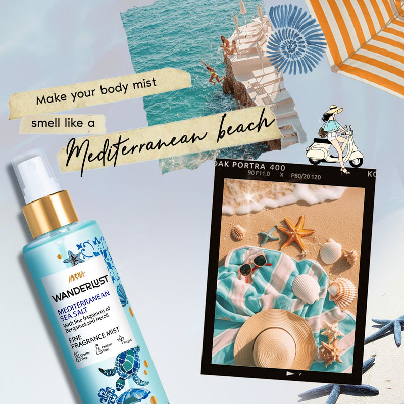 Nykaa Wanderlust Fragrance Body Mist — side view