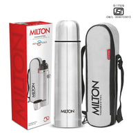 Milton Flip Lid Thermosteel Bottle — angle view