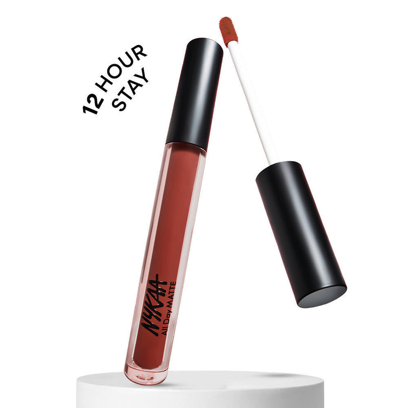 Nykaa All Day Matte Liquid Lipstick — front view