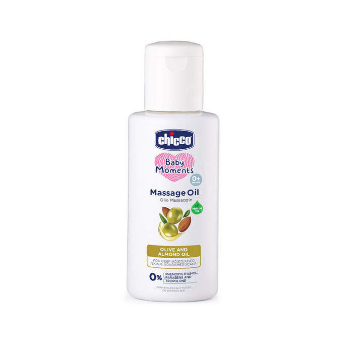 Chicco Baby Moments Moisturizing Massage Oil with Olive & Almond Oil
