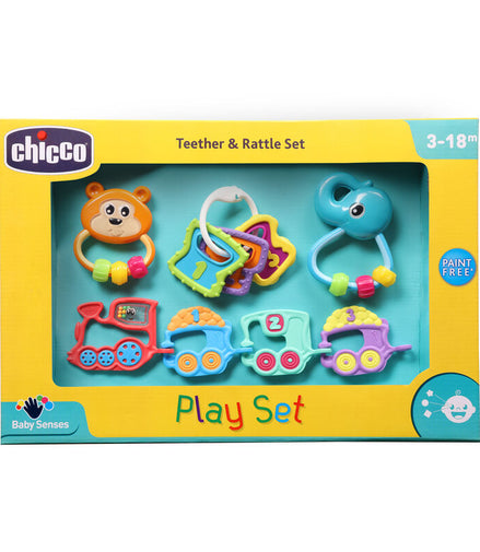 Chicco Teether & Rattle Play Set (4Pcs) - image 1 of 5 - rattle set