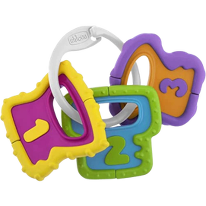 Chicco Teether & Rattle Play Set — Safe Newborn Toys (4 Pcs)