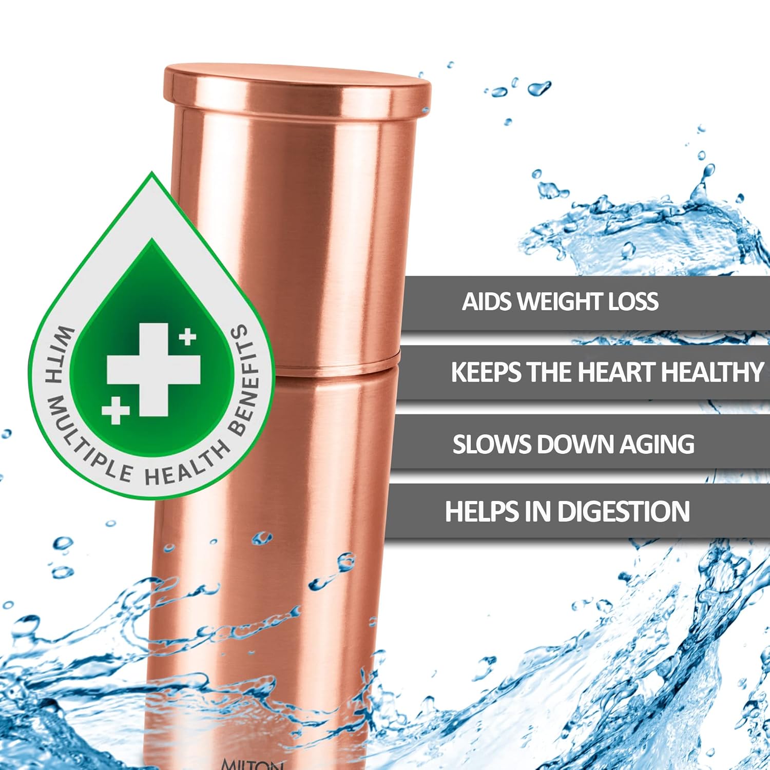 Milton Copper Carafe Water Bottle - 1250ml