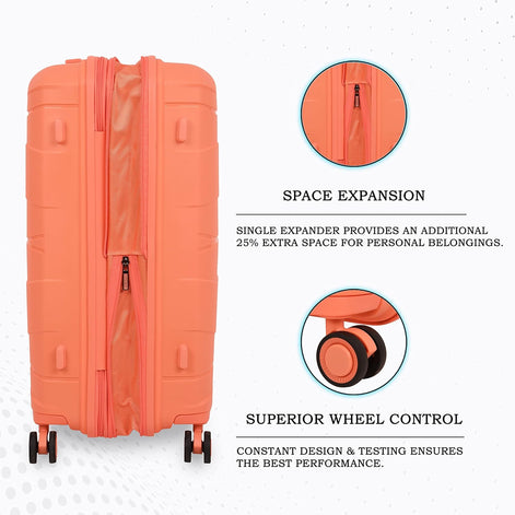 IT Luggage Momentous Fusion Coral Trolley Bag