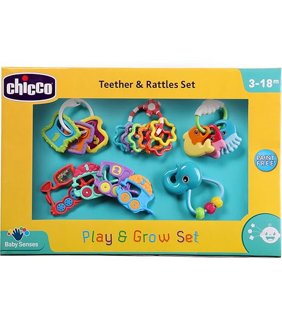 Chicco Baby Rattle Set Pack of 5 - Multicolor