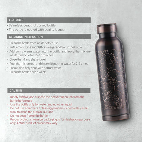 MILTON Copper Swasth Water Bottle | 940 ml