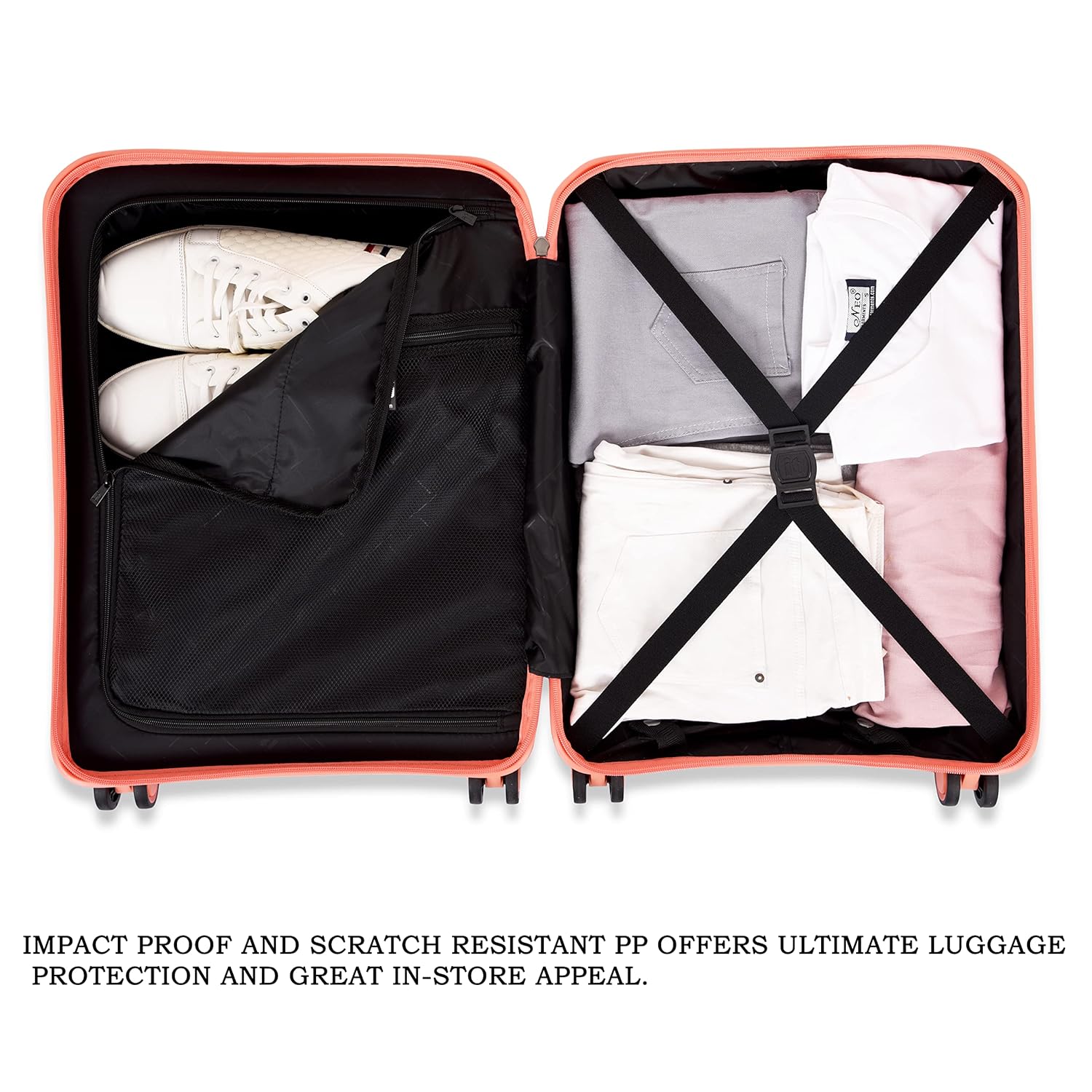 IT Luggage Momentous Fusion Coral Trolley Bag