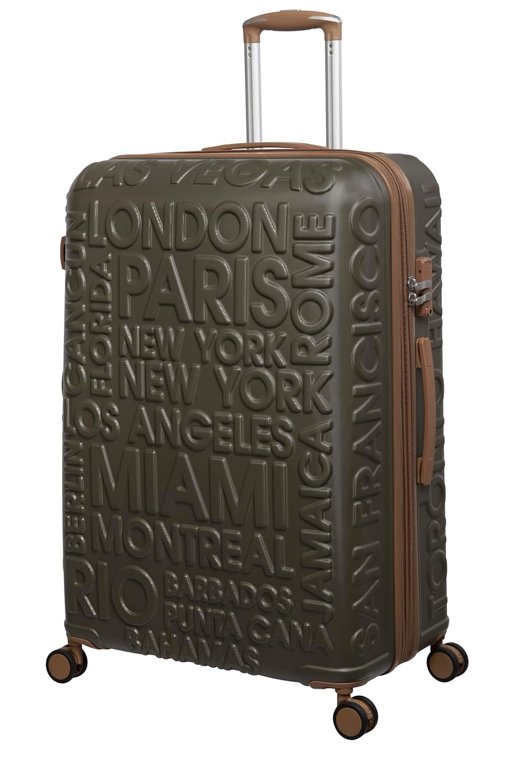 IT Luggage Destinations Dark Olive Trolley Bag