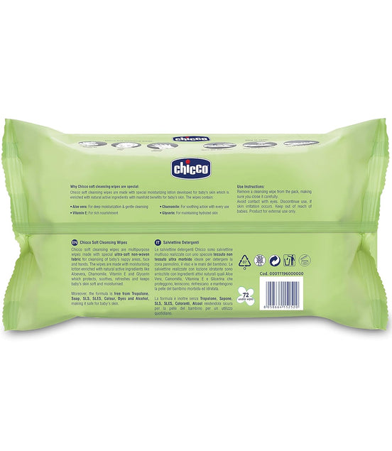 Chicco Baby Moments Cleansing Wipes – Gentle & Nourishing Care for Baby’s Skin