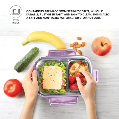 MILTON Wondermeal PU Insulated 680 ml I Leak Proof with Side Lock I Tiffin Box for School