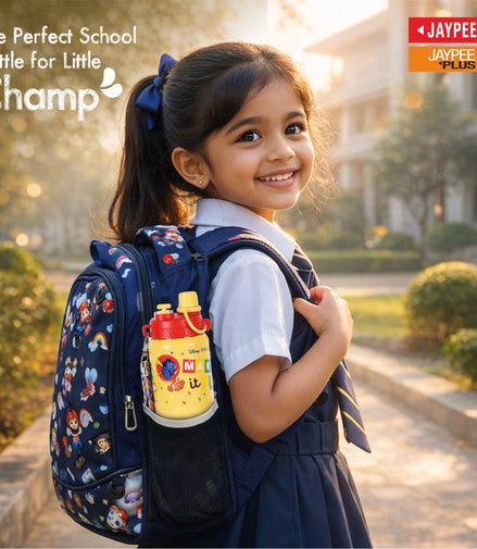 Jaypee Ribble PU Insulated SS Sipper Water Bottle for Kids 600ml