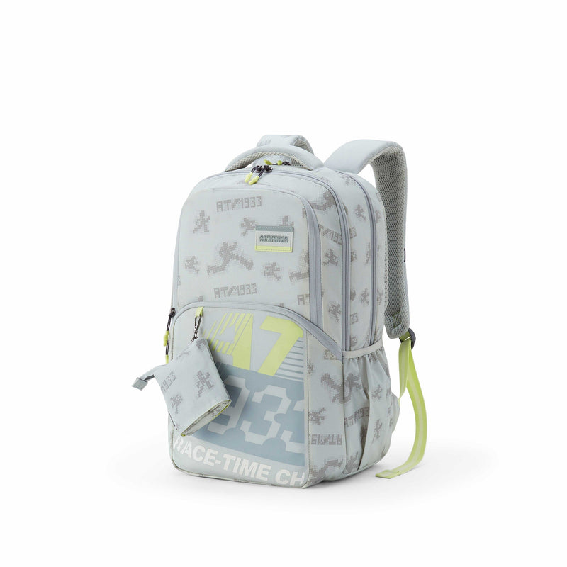 American Tourister Uni-Teen School Backpack Grey