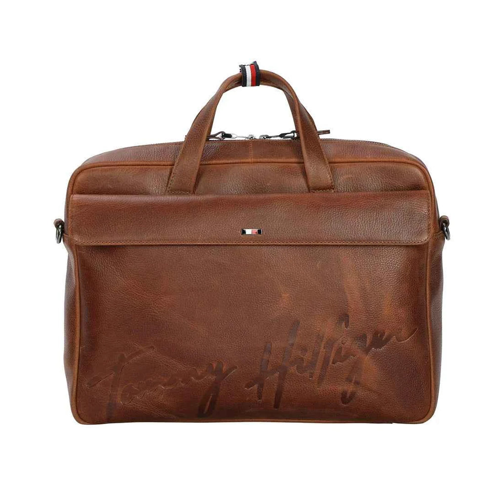 Tommy Hilfiger Premium Leather Line Ryker Business Case - image 1 of 7 - Briefcases