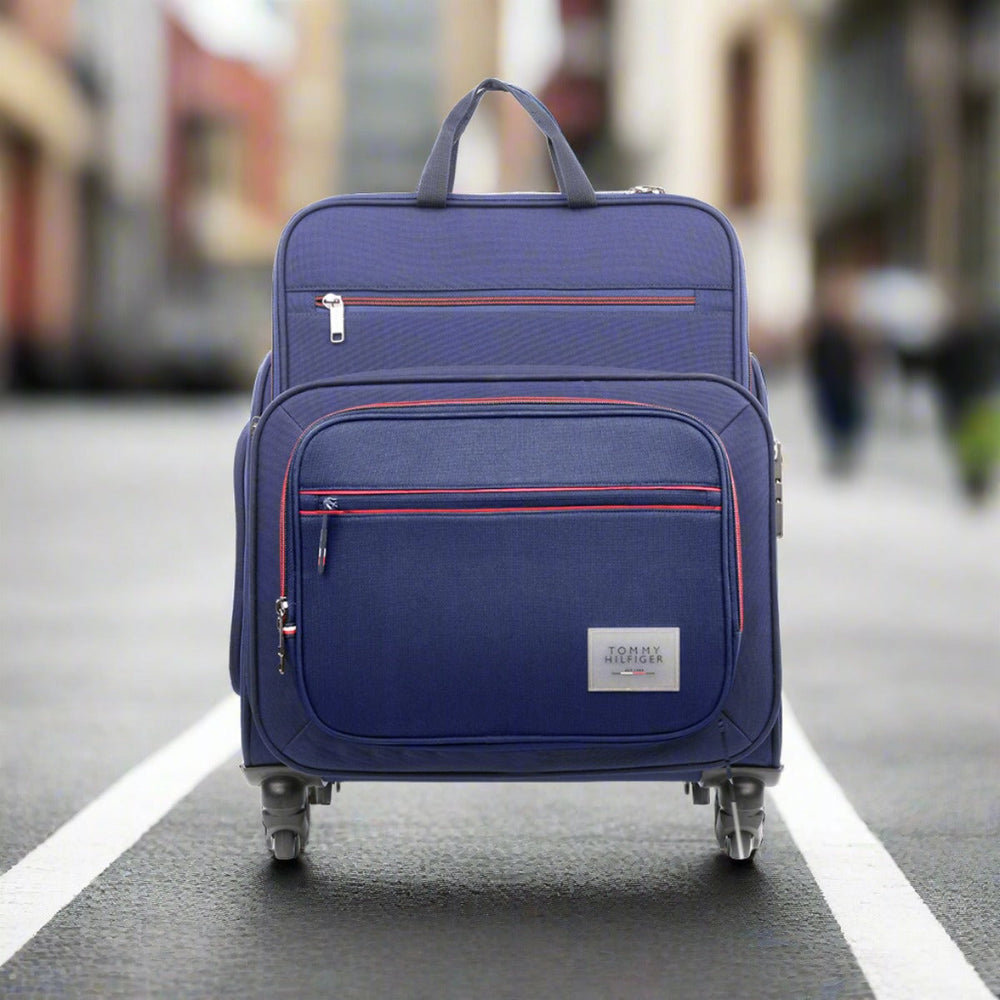 Tommy Hilfiger Taylor overnighter cabin trolley bag in Navy