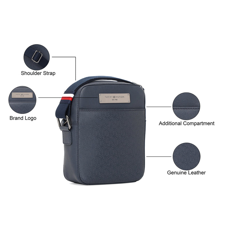 Tommy Hilfiger Ferguson Crossbody Navy — back view
