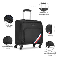 Tommy Hilfiger Roosevelt overnighter soft luggage in Black — view 5