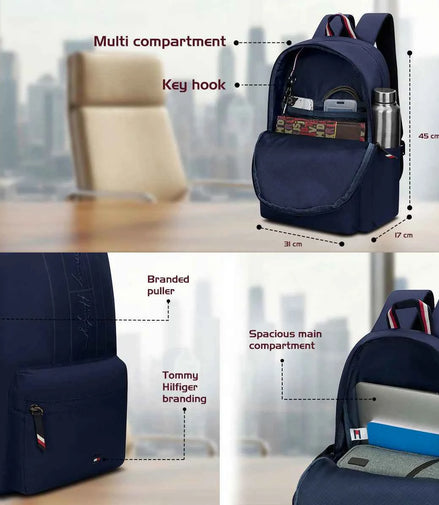 Tommy Hilfiger Stratton Non Laptop Backpack - image 2 of 14 - Backpacks