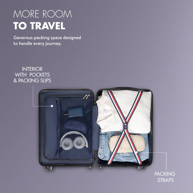 Tommy Hilfiger Berlin Hard Luggage Grey detail