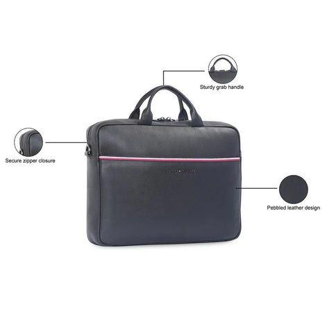 Tommy Hilfiger Black Rothenburg Laptop Bag