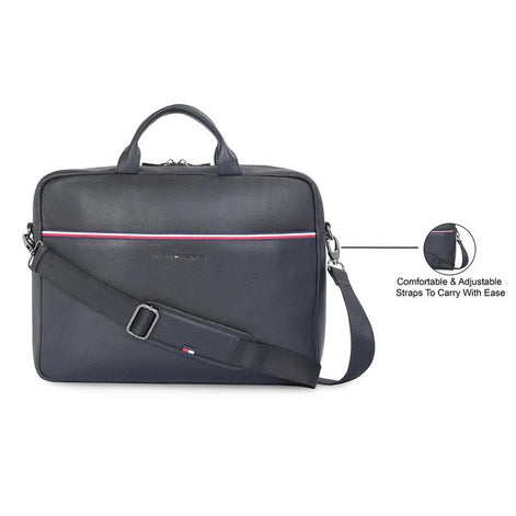 Tommy Hilfiger Black Rothenburg Laptop Bag