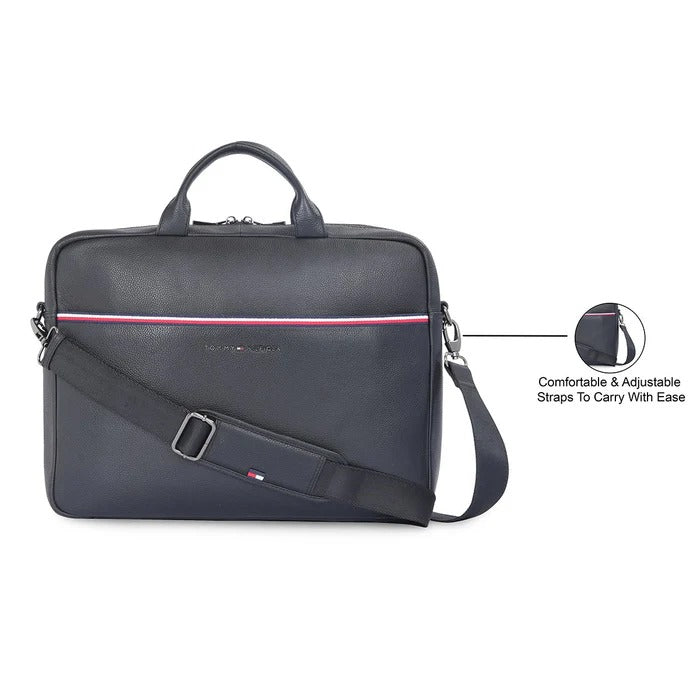 Tommy Hilfiger Black Rothenburg Laptop Bag