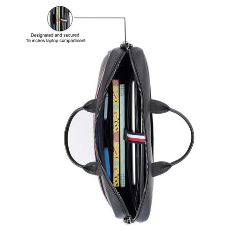 Tommy Hilfiger Black Rothenburg Laptop Bag