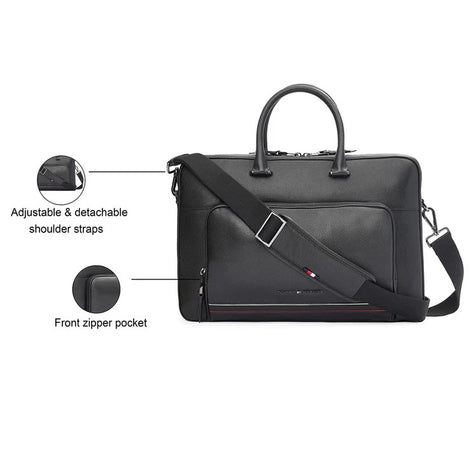 Tommy Hilfiger Black Yorkshire Laptop Bag