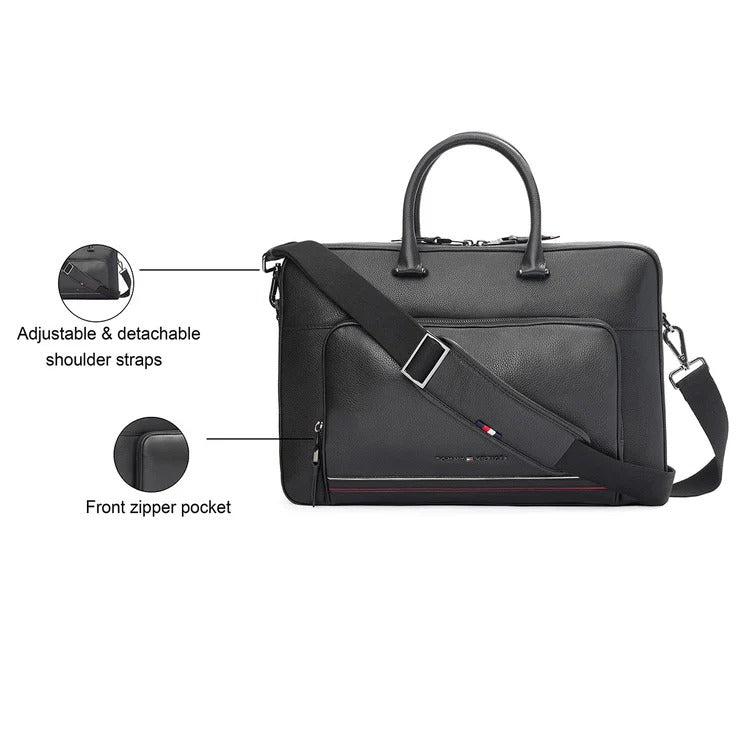 Tommy Hilfiger Black Yorkshire Laptop Bag