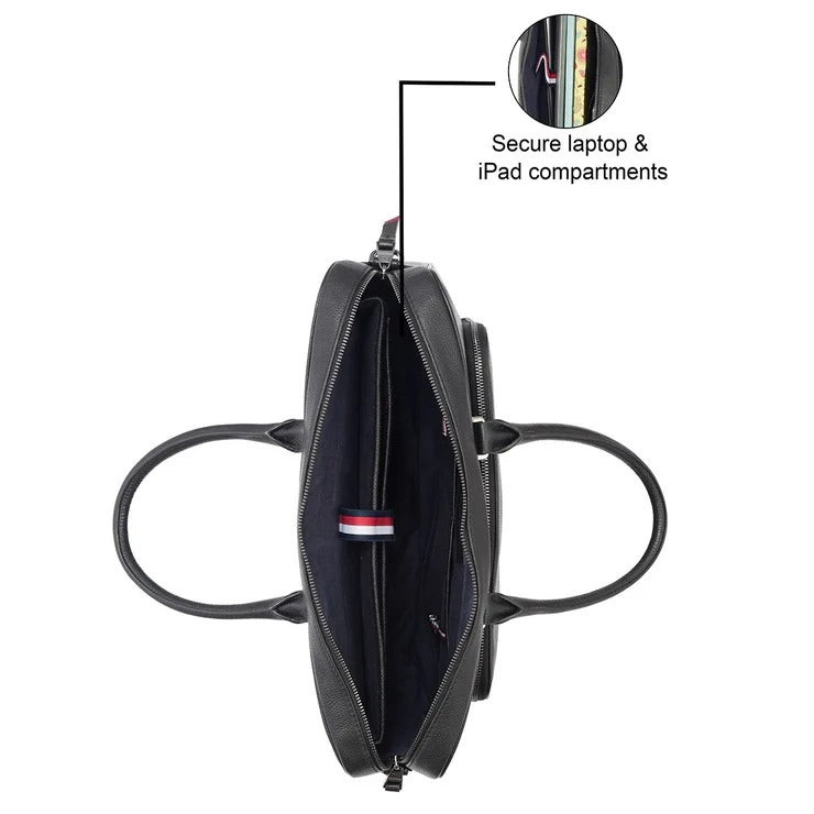 Tommy Hilfiger Black Yorkshire Laptop Bag