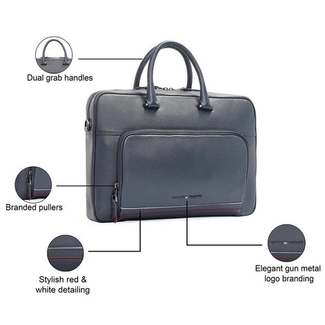 Tommy Hilfiger Navy Yorkshire Laptop Bag