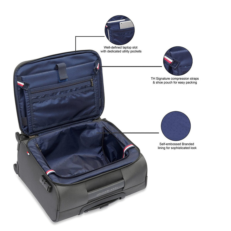 Tommy Hilfiger Illinois overnighter cabin bag in Grey — view 6