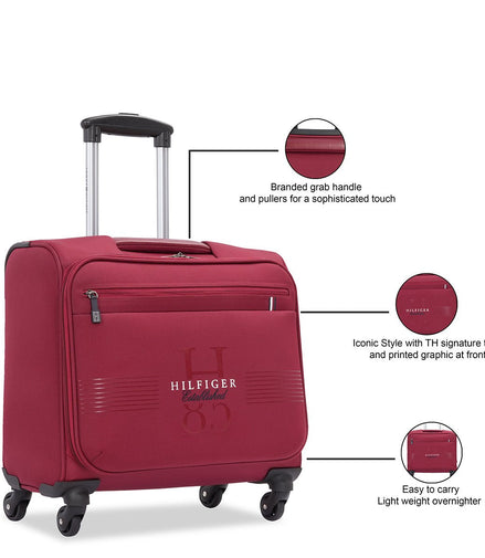 Tommy Hilfiger Formington overnighter in Burgundy — view 2