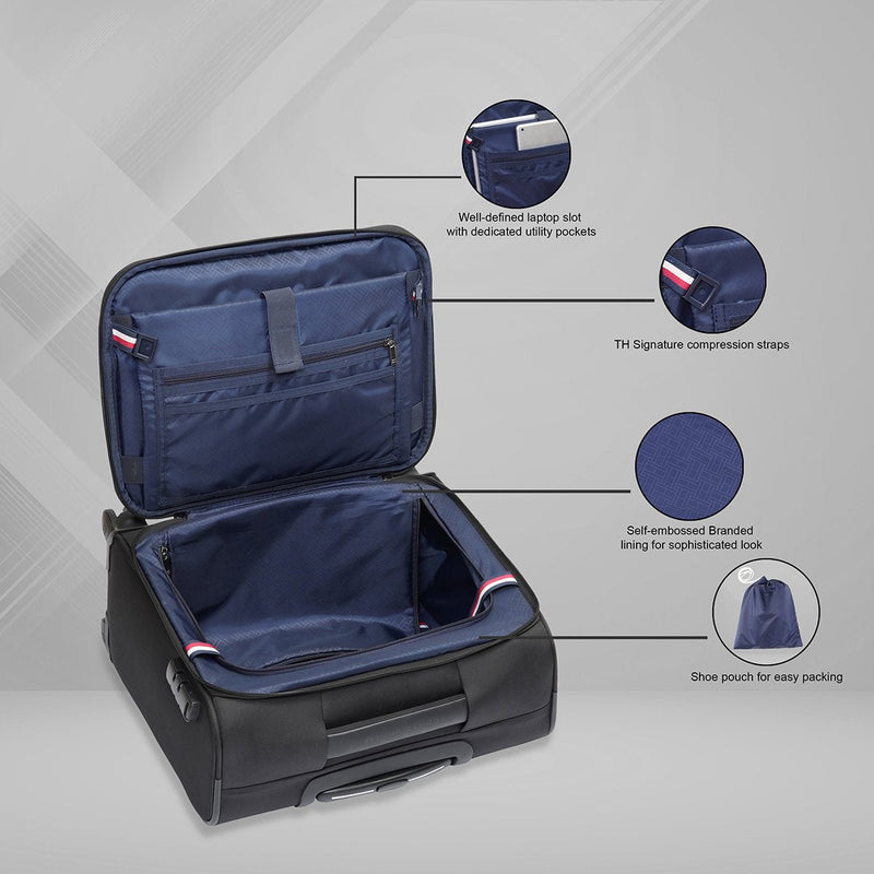 Tommy Hilfiger Clarkson overnighter in Black — view 6