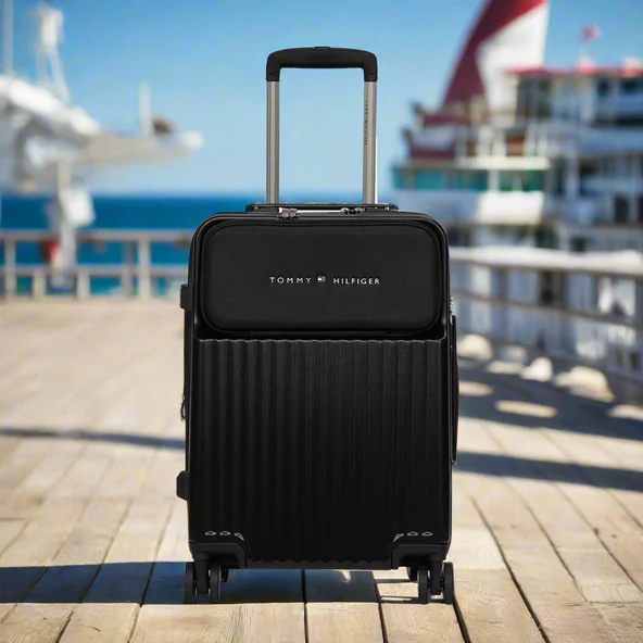 Tommy Hilfiger Pittsburg hardside trolley bag in Black - view 2