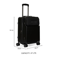 Tommy Hilfiger Pittsburg hardside trolley bag in Black - view 3