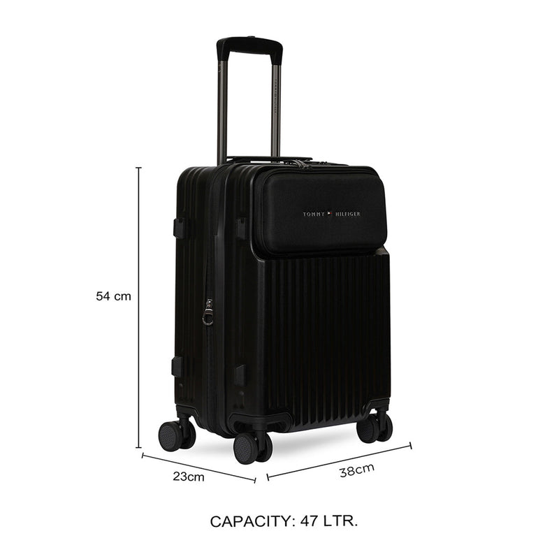 Tommy Hilfiger Pittsburg hardside trolley bag in Black - view 3